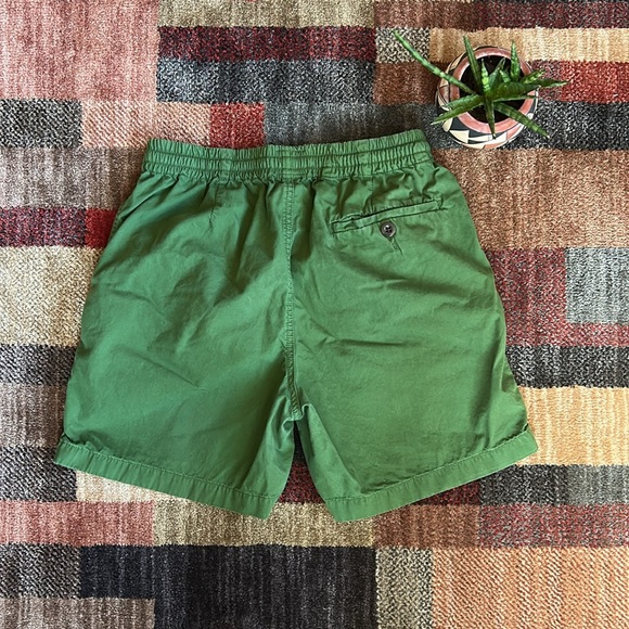 J.Crew Drawstring Shorts (Green) - Picture 2 of 4